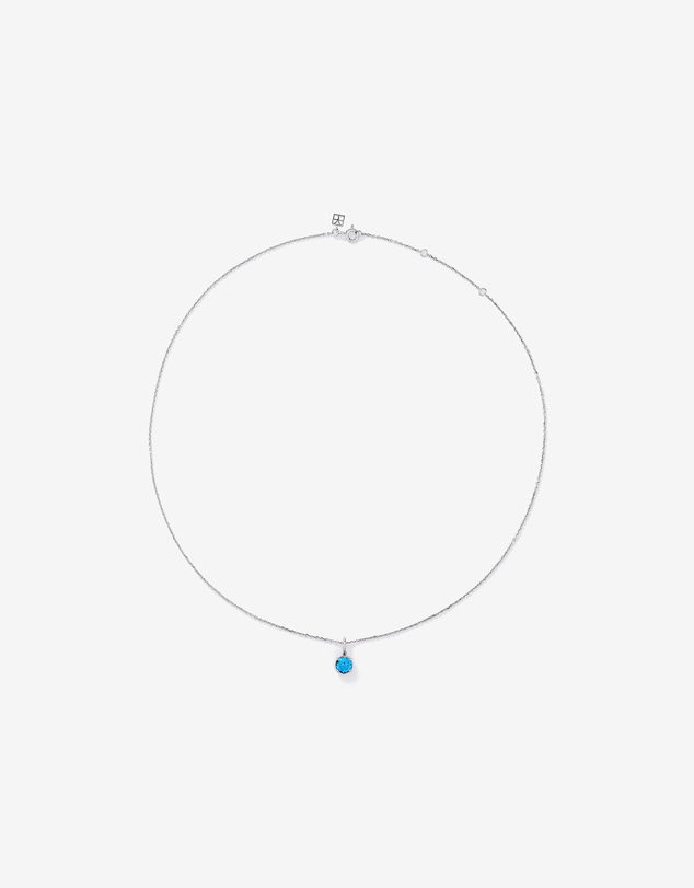 Michael Hill - Blue Topaz Necklace & Stud Earring Gift Set in Sterling Silver