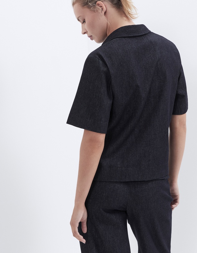 UNISON - Collared Denim Popover