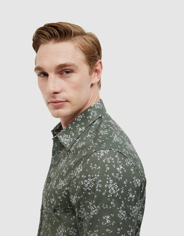 Politix - Bouquet Print Long Sleeve Shirt