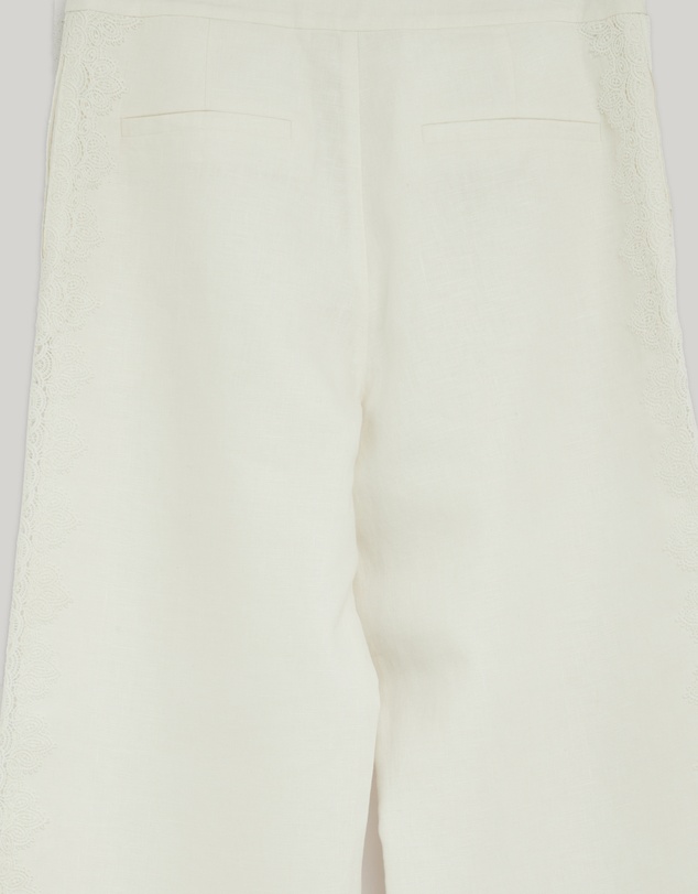Revibe - Repaired Shona Joy Toile Lace Wide Leg Pants - AU 8