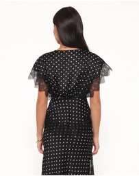 Petal & Pup - Ailbhe Top - Black Polka Dot