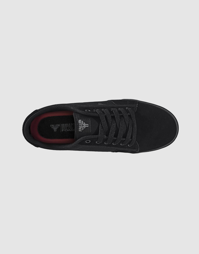 Fallen Footwear - Fallen Footwear Men Bomber Vulcanised Sole Shoes Suede/Cotton Black