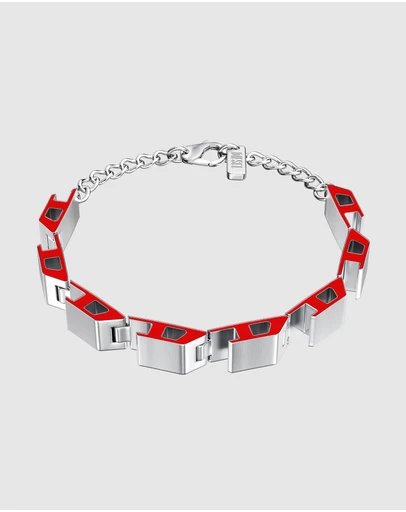 Diesel - D Logo Silver Bracelet
