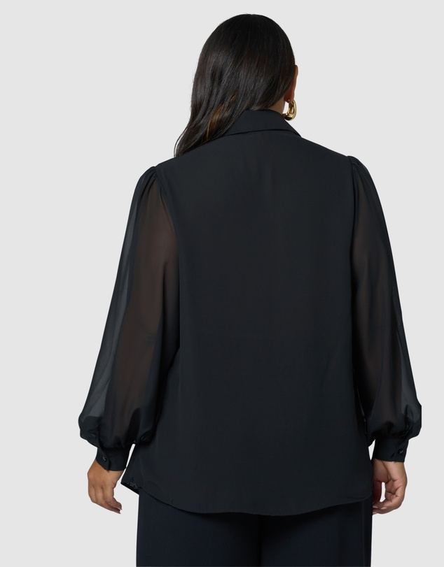 Pink Dusk by Curve Project - Lie about Us Blouse