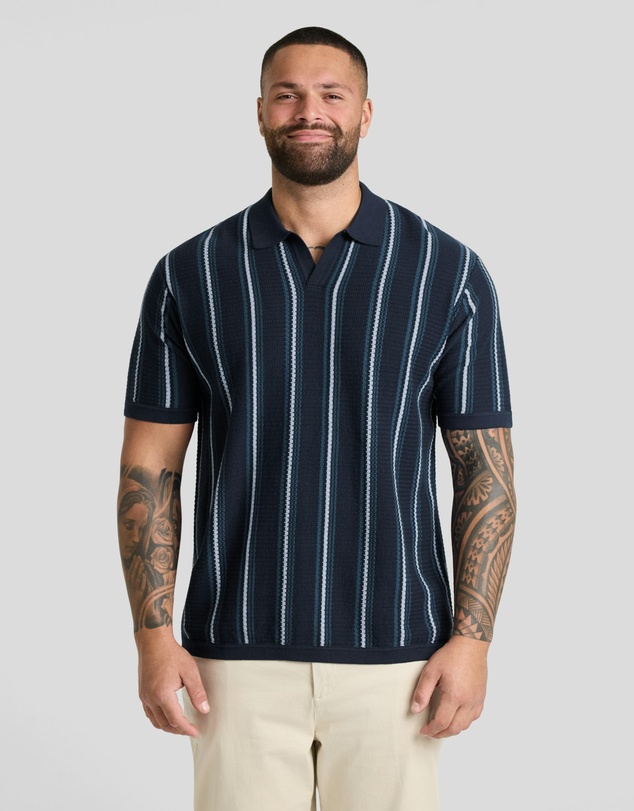 Johnny Bigg - Ripley Stripe Knit Polo