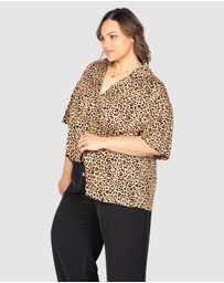 Love Your Wardrobe - Khloe Animal Print Shirt