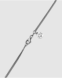 Haze & Glory - ICONIC EXCLUSIVE - Necklace Men Onyx Rectangle 925 Sterling Silver