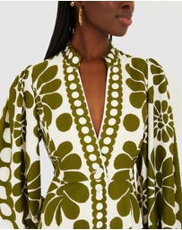 Farm Rio - Palermo Green Maxi Dress