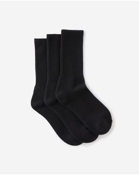 Cotton On - 3 Pack Essential Crew Socks