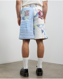 Bethany Williams - Upcycled Quilted Blanket Shorts