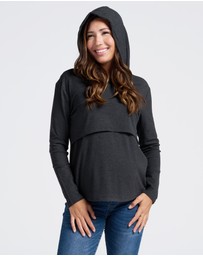 Angel Maternity - Maternity & Nursing Hoodie Breastfeeding Jumper