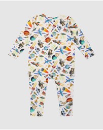 Fleur Harris - 'Outer Space' Timeless Coverall in Cloud White