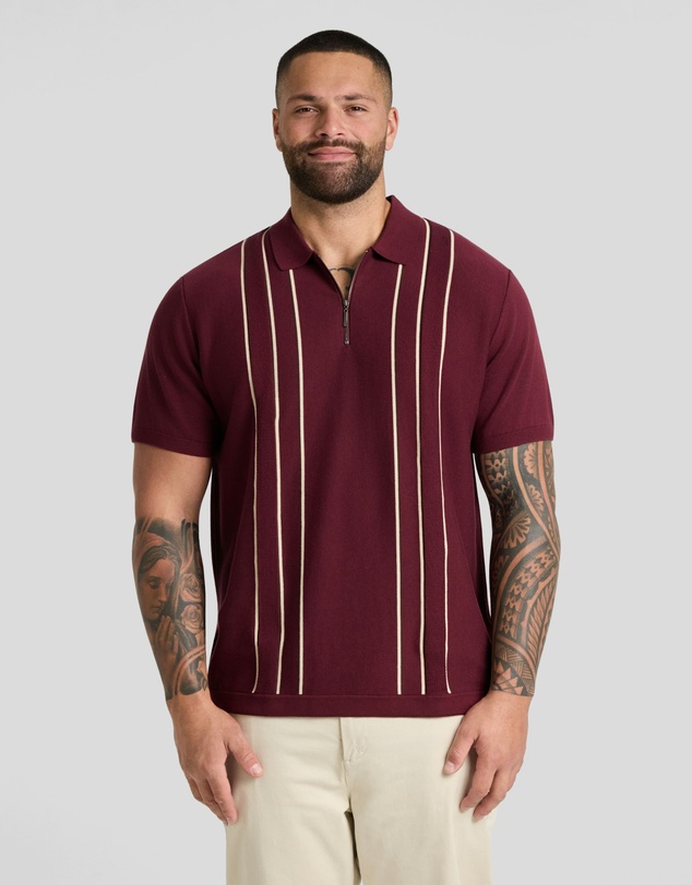 Johnny Bigg - Chandler Stripe Knit Polo