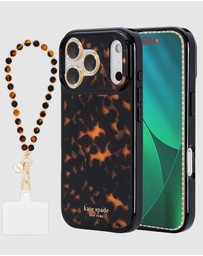 Kate Spade - Kate Spade Tortoise MagSafe Charm Bundle for iPhone 17 Pro