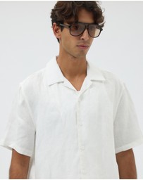 AERE - Euro Resort Linen Camp Collar Shirt