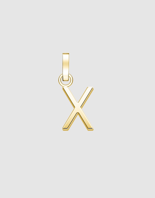 Rosefield - Pendant Gold Tone Letter X