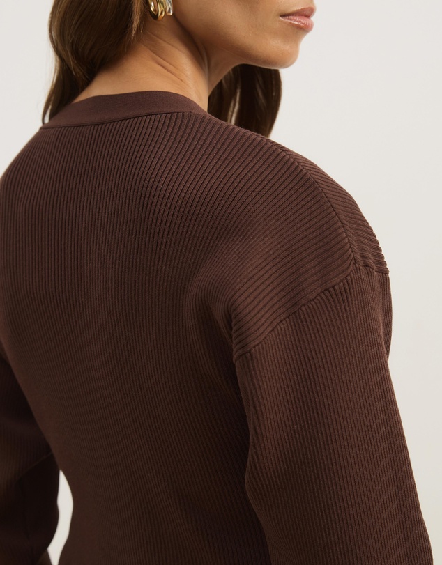 Atmos&Here - Nyla Button Front Knit Cardigan