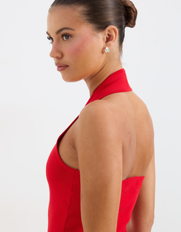 Calli - Jamie Sculpt Knit Halter Top