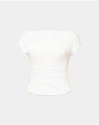 Forcast - Mia Off Shoulder Jersey Top