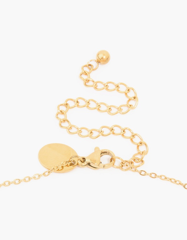Lovisa - Waterproof Gold Plated Stainless Steel Diamante Mini Pave Heart Earrings