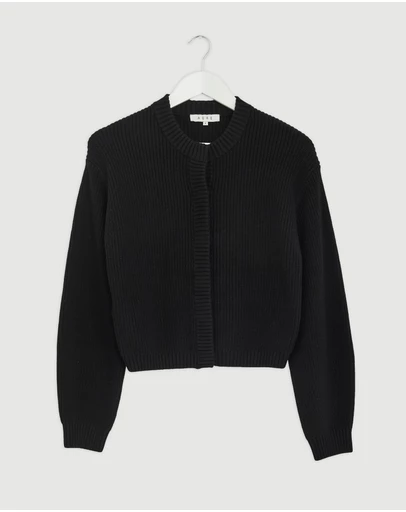 Revibe - Repaired AERE Tola Cotton Cashmere Cardigan - AU 6