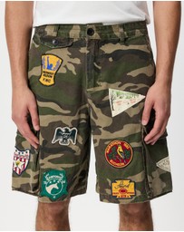 Found - Camo Patchwork Cargo Shorts
