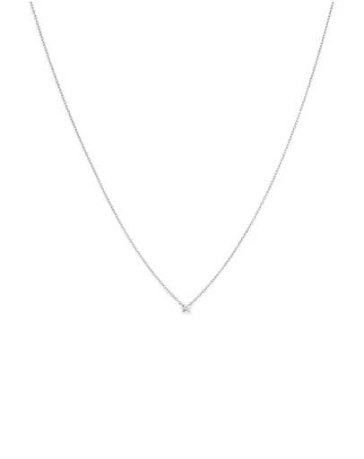 Michael Hill - Mini Diamond Solitaire Necklace in 10kt White Gold