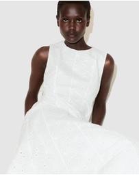 M.N.G - Embroidered Midi Dress