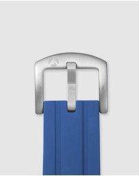 Maxum - Prince Band - Blue Silicone With Silver Tone Buckle
