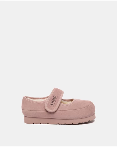 EVERAU - Australian Shepherd Ugg Millie Kids Cow Suede Upper Loafer Oxfords Flats