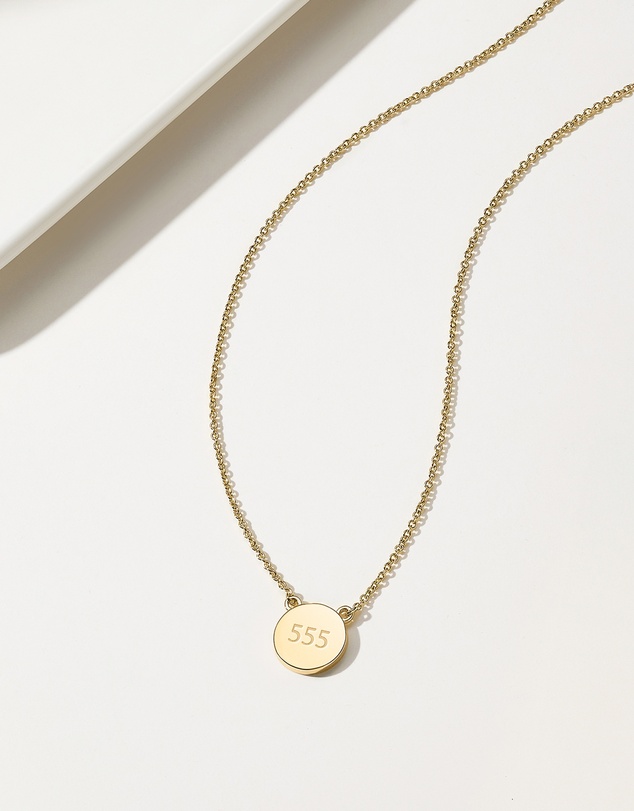 Mestige - Angel Number Necklace 555 - 18K Gold Plated