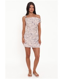 Petal & Pup - Aleyna Off Shoulder Mini Dress - Floral Print