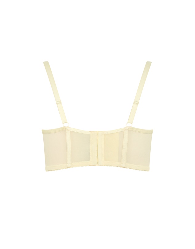 City Chic - Amelie Underwire Longline Bra - Lemonade