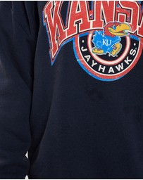 Vintage by The Real Deal - Pre Loved - 90s NCAA University of Kansas Jayhawks Sweatshirt