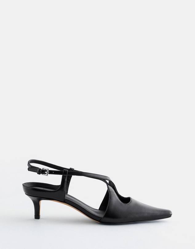 & Other Stories - Criss-Cross Leather Slingback Pumps