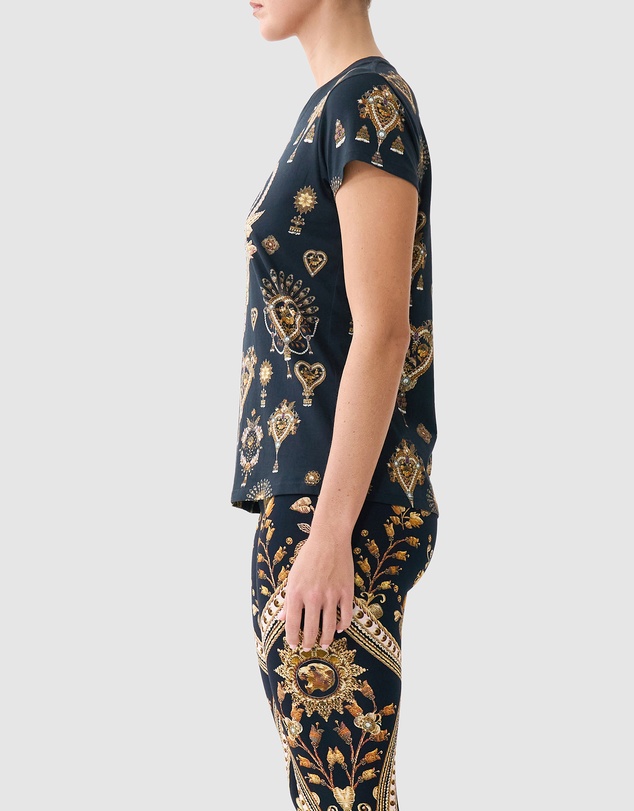 Camilla - Slim Fit Round Neck T-Shirt