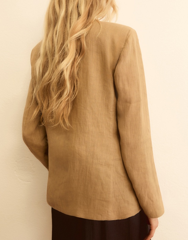 Emme - Ecru Linen Blazer