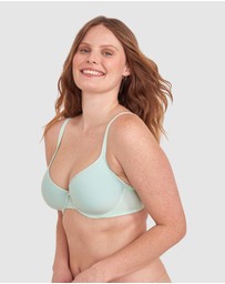 Bras N Things - Pure Body Full Cup Bra-Light Green