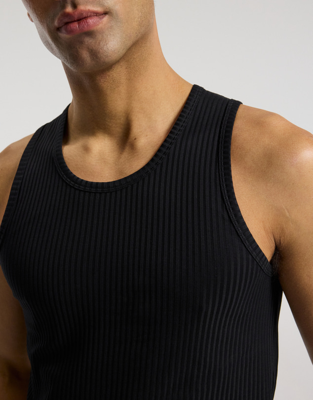 Calibre - Ribbed Cotton Tank Black