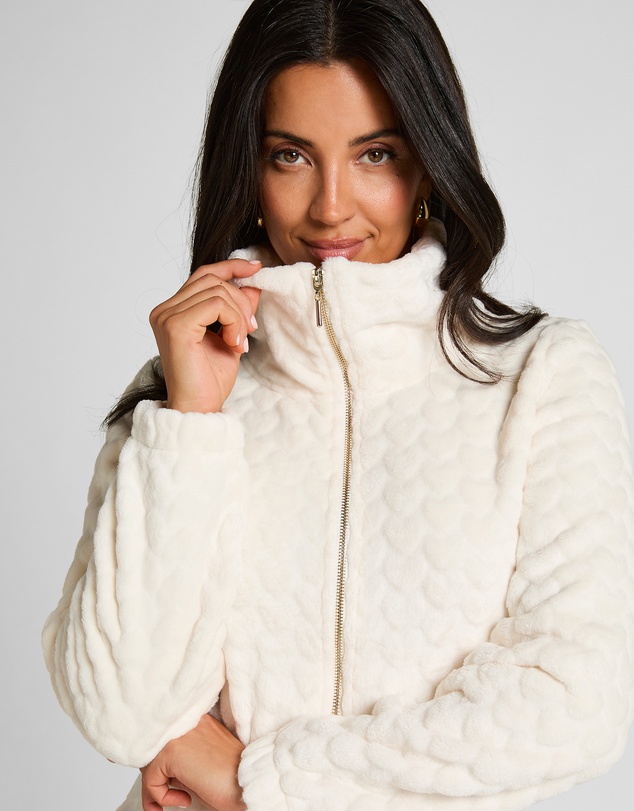 Hunkemoller - Zip Up Hearts Fleece Onesie