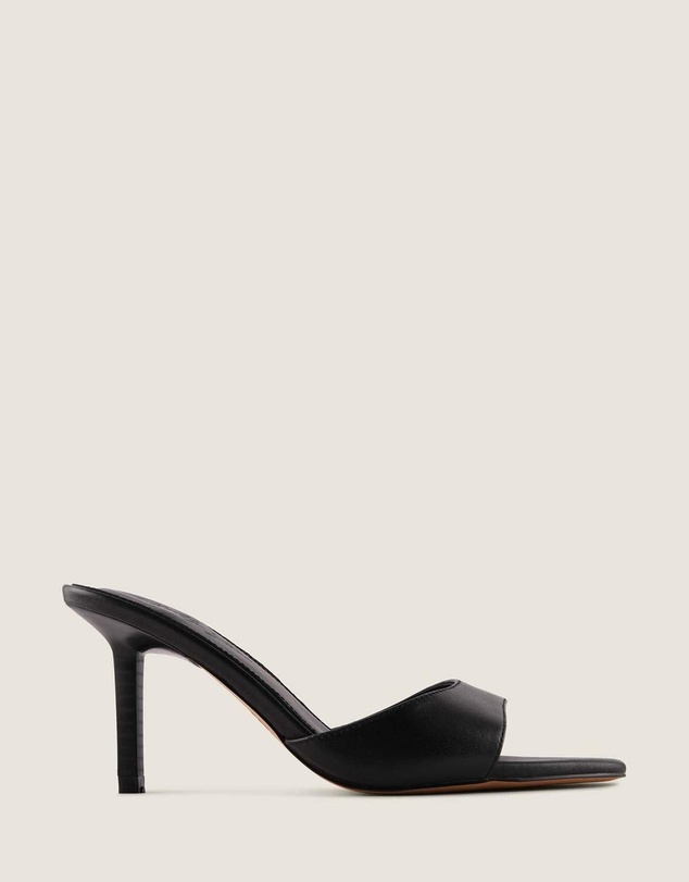 Shelly Shen - Addison High Sandals Black Leather