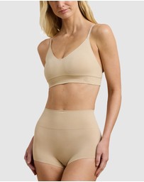 Lauren by Ralph Lauren - Luxe Smoothing Seamless High Waist Boyshort Underwear