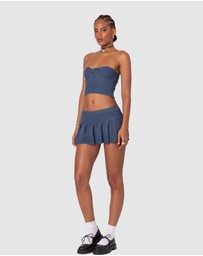 EDIKTED - Kiera Twist Front Knit Tube Top