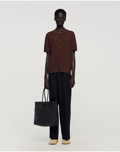 Sandro - Braided Tote Messenger