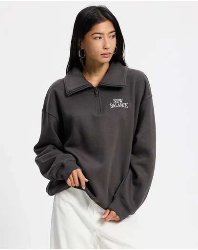 New Balance - Trackside Fleece Half Zip Sweat