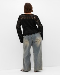 City Chic - Crochet Love Top