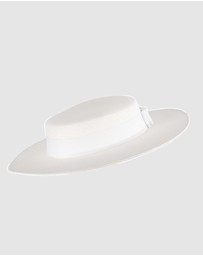 Max Alexander - White Boater Hat