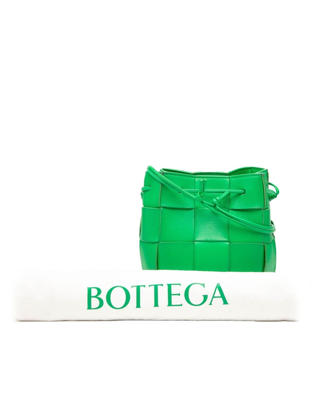 Pre-Loved by Azura Reborn - Pre-Loved Small Nappa Maxi Intrecciato Cassette Bucket Bag