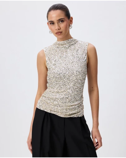 Tussah - Isadora Sequin Sleeveless Top