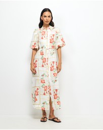 AERE - Asha Linen Midi Shirt Dress